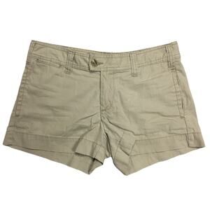 Gap Factory Favorite Khaki Short Shorts Tan Casual‎ Women's 6 Twill Flat Front